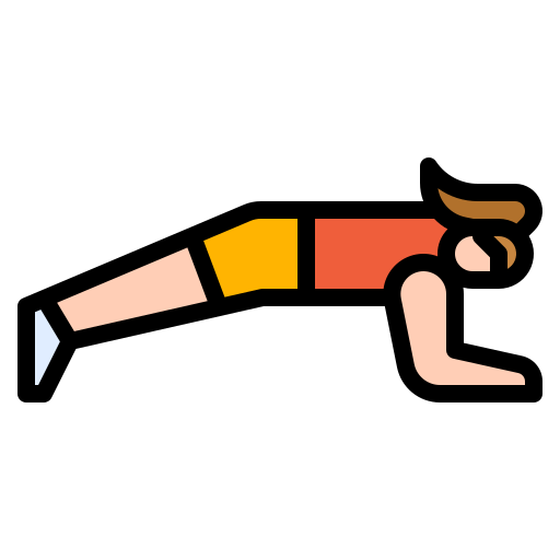 woman doing a plank fitness
